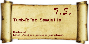 Tumbász Samuella névjegykártya